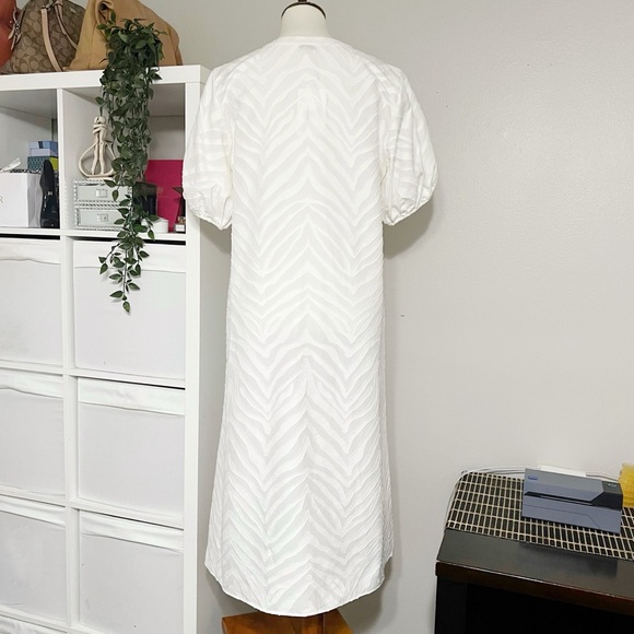 Lafayette 148 New York Ida Dress In Refined Italian Zebra Jacquard - Picture 5 of 12